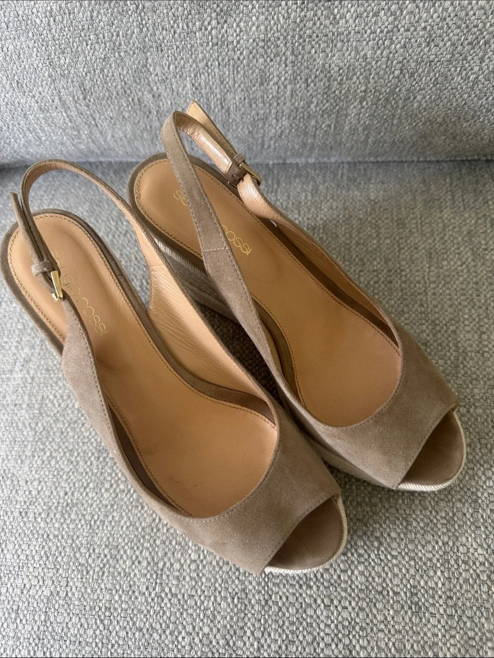 Sergio Rossi Espadrille Wedges 7,5 - Picture 5 of 6